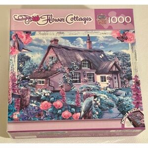 MasterPieces Flower Cottages 1000 Piece Puzzle Howard Robinson Foxglove Cottage